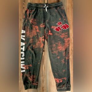 Hot Topic Y2K Men’s Naruto Shippuden Akatsuki Joggers